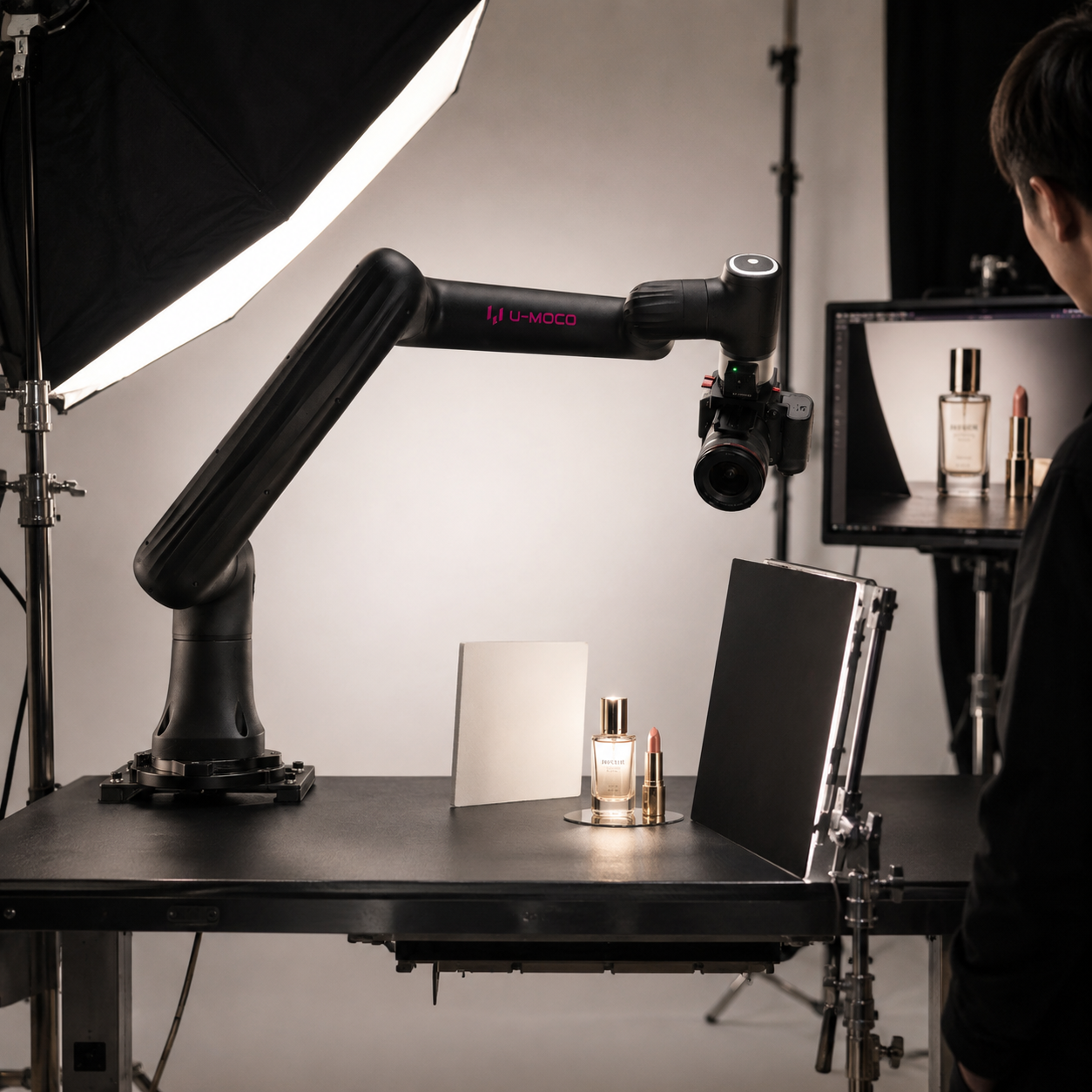 U-MOCO GO used for food and beauty product filming